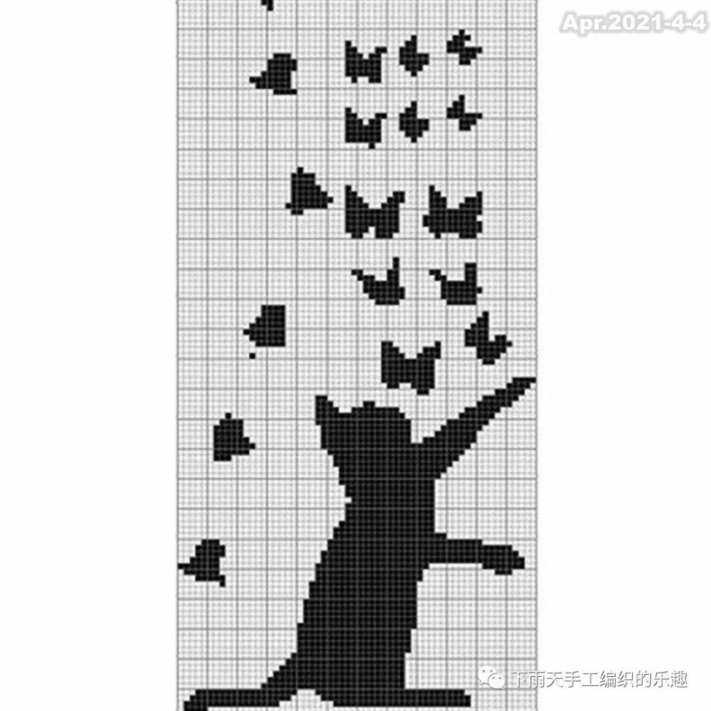 【像素图】可爱的小猫提花毛衣,真是可爱!