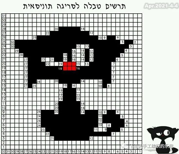 【像素图】可爱的小猫提花毛衣,真是可爱!