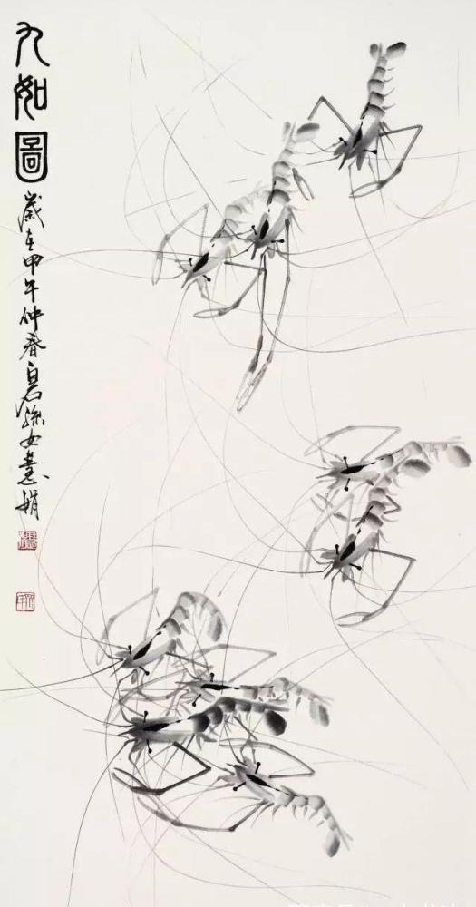 齐白石孙女画虾,网友评价不输给爷爷,专家:缺少了一份