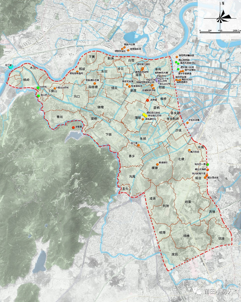 片区位于莆田城市主城区南部,范围涵盖荔城区,秀屿区和城厢区三个区