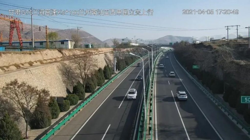 g6 京藏高速 白银至兰州段(车流量较大)