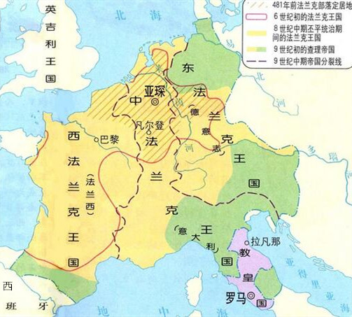 法国历史起源—凯尔特与法兰克|查理大帝|西法兰克王国|凯尔特|欧洲