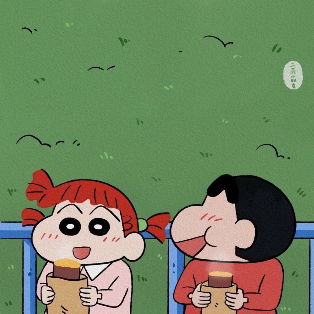 蜡笔小新ipad壁纸高清背景图治愈系画风