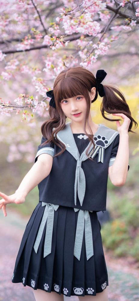 摄影分享日系jk风超美大长腿女神