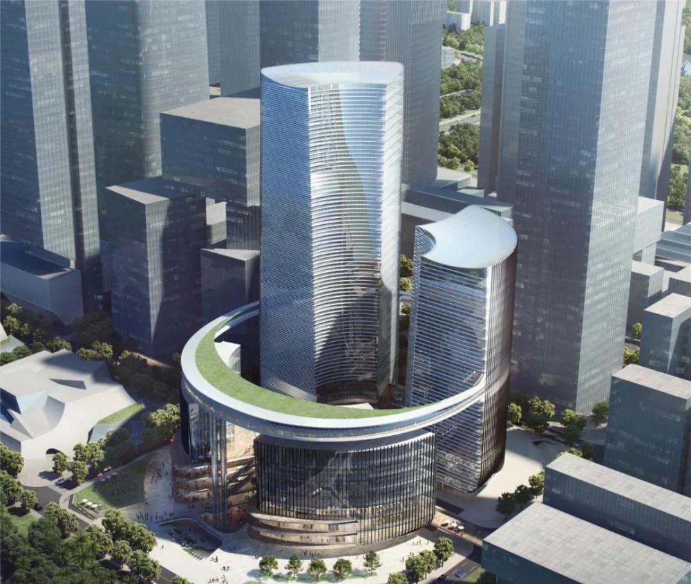 中国电子深圳湾超级总部定位于具备城市名片效应的超级总部建筑.