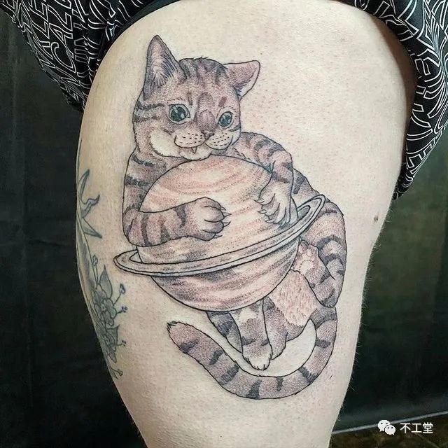 可爱好玩的猫咪纹身