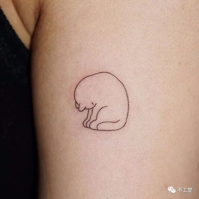 可爱好玩的猫咪纹身