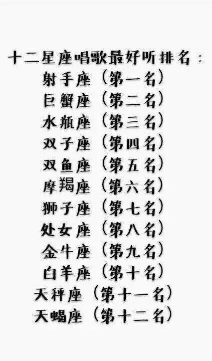 十二星座谁唱歌最好听 第一名:射手座 射手座的人喜欢唱歌,他们具有
