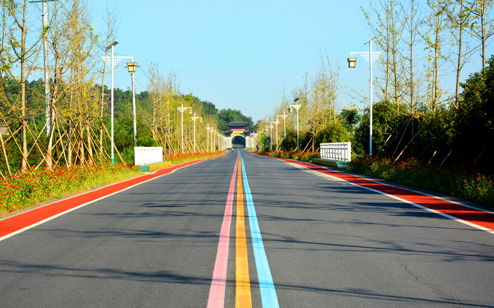 湖北安陆生态公路为全域旅游添彩