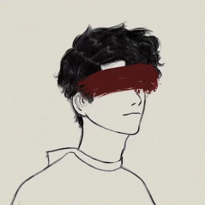 动漫头像:男生抑郁头像,你的一句话,让我整夜失眠