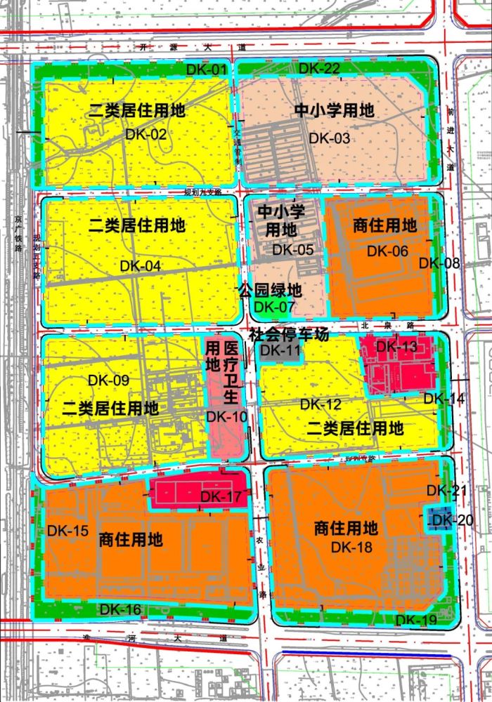 近日,驻马店市自然资源和规划局发布中心城区 开源大道,前进大道,淮河