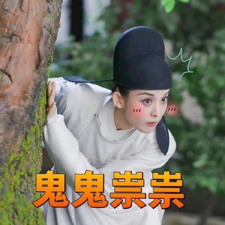 古力娜扎表情包:我人傻了