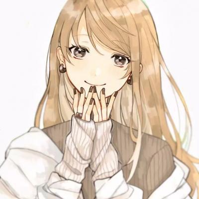 微信情侣头像动漫一男一女,地久天长牵手永久