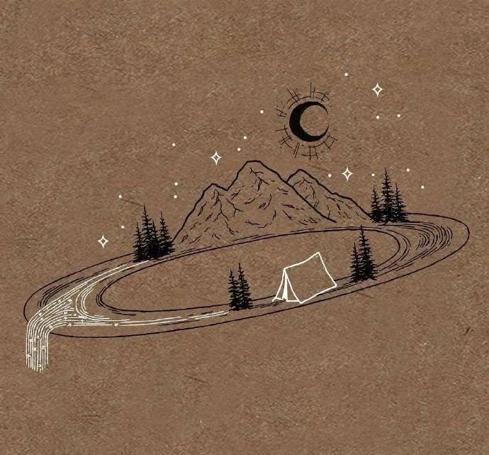 适合临摹的黑白画|插画