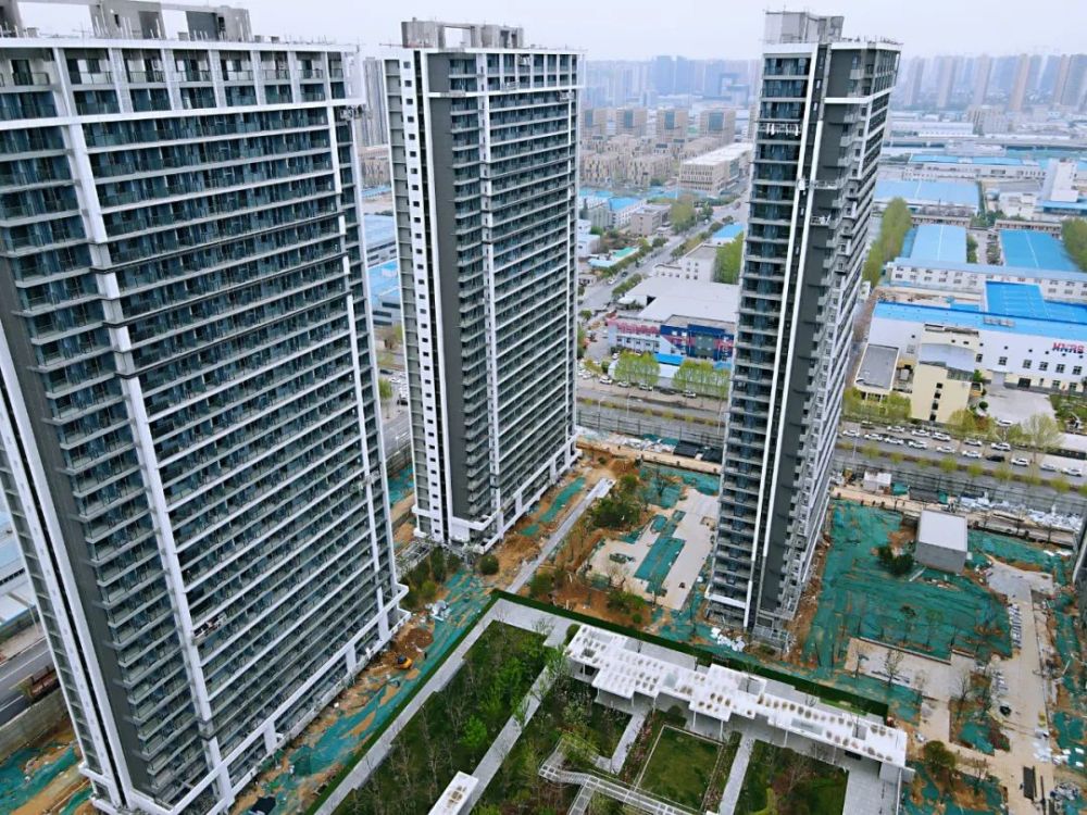 郑州高新区大正水晶森林楼盘航拍图