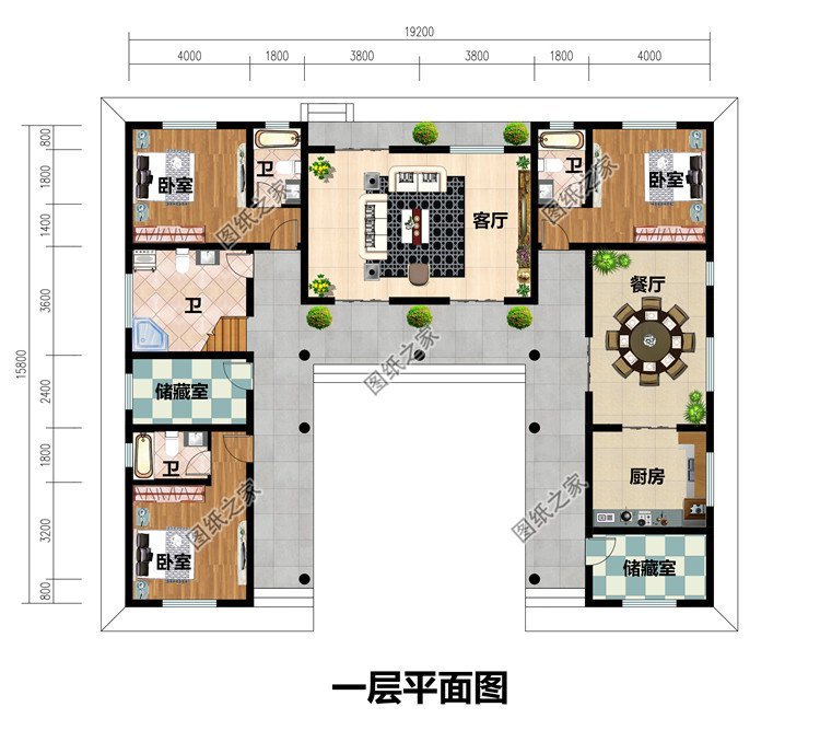 200平四合院设计图纸,200平米四合院设计图 占地200多平米的新农村四合院,向古典中式致敬,回家建