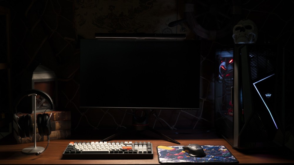 电脑桌上的"神器",机械师ml300屏幕挂灯使用体验