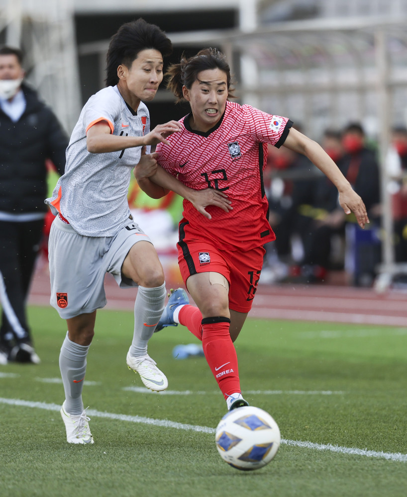 王霜进球!中国女足客场2-1韩国,掌握晋级东京奥运先机