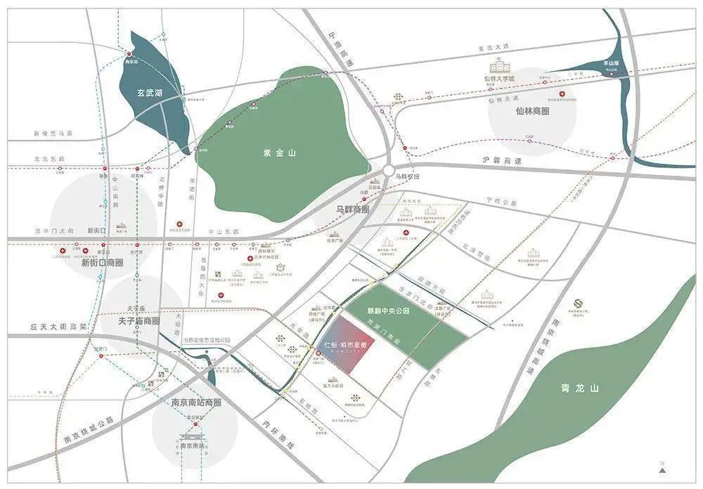 仁恒城市星徽位于紫东麒麟科创园板块核心位置,紧邻麒麟中央公园.