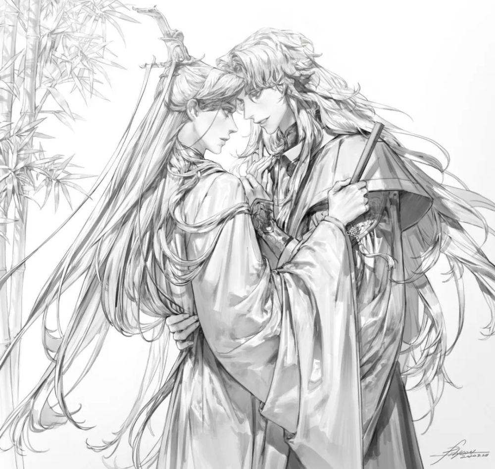 【45插画欣赏】迷人的中世纪,优雅的线稿,华美而高贵