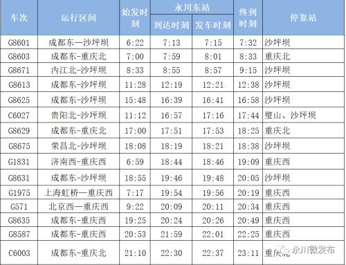 新的时刻表将从2021年4月10日起执行 华南方向 华北方向 昆明方向