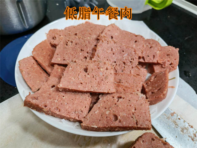 低脂午餐肉自制成功不用一丁点猪肉口感不差附详细配方