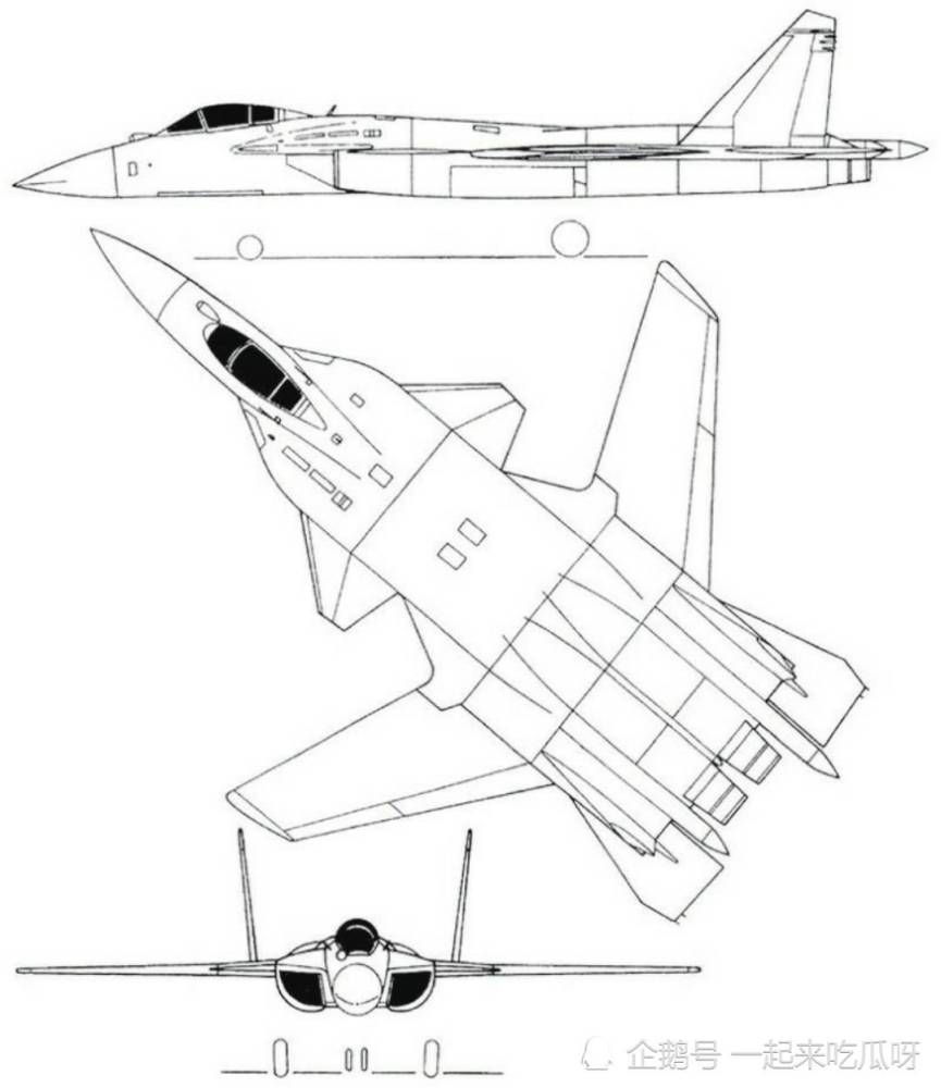 苏-47三视图  图片来源于网络