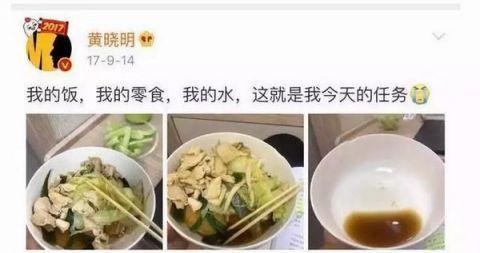 尹正焖菜上热搜从袁姗姗黄晓明到刘涛明星减肥餐有几分靠谱