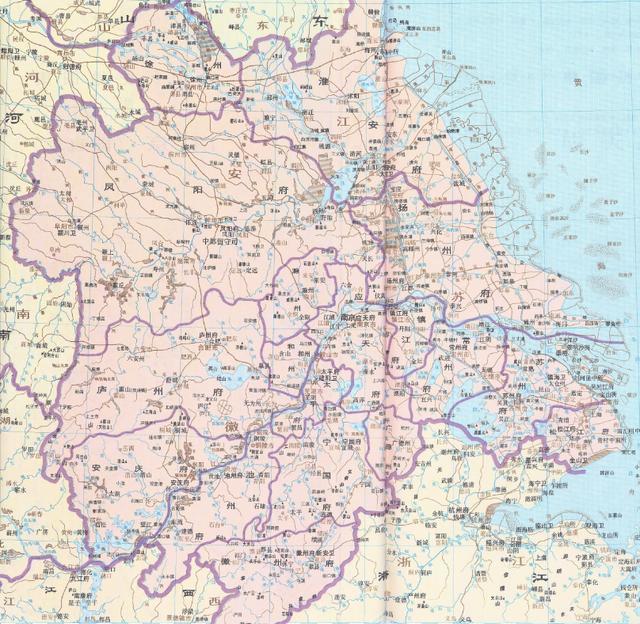 安徽省是如何跟山东省接壤的?而江苏省跟河南省是如何