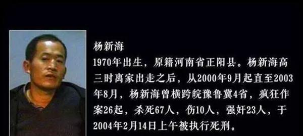 杨新海落网记:寒门学子求学无门,闯荡社会受挫,流窜作