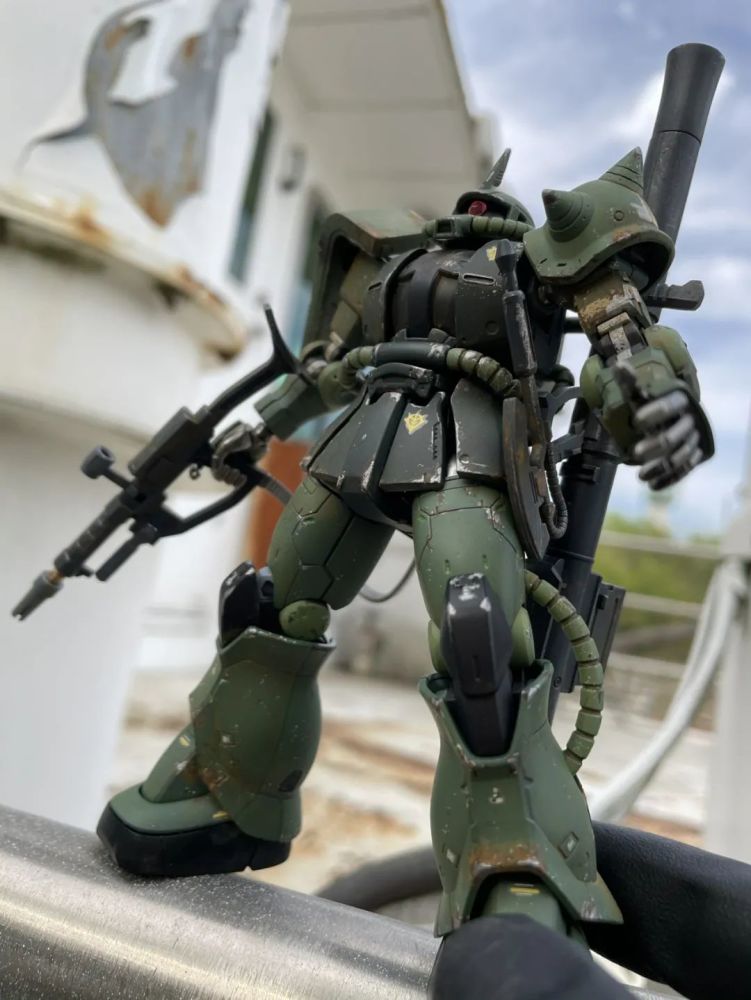 hg gto 扎古2旧化涂装制作