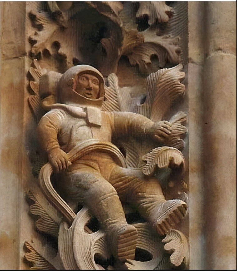 玛雅宇航员浮雕