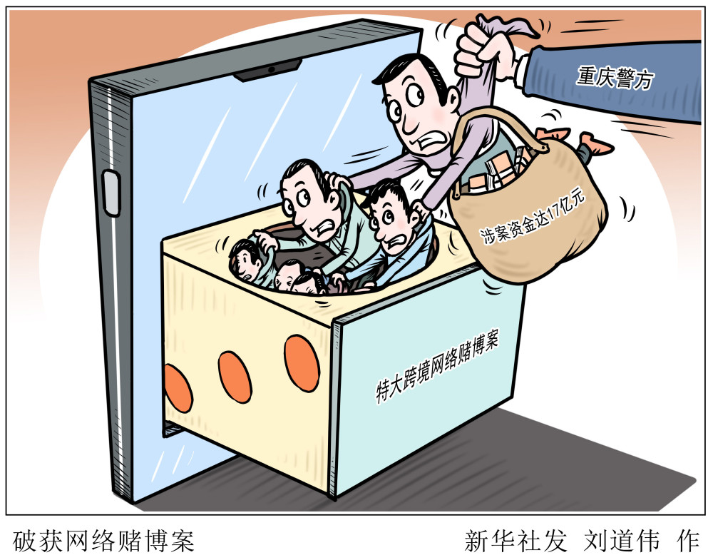 (图表·漫画)【法治】破获网络赌博案