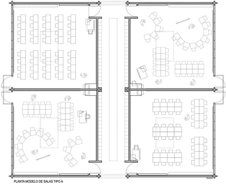 中小学建筑设计:智利圣乔治学院教室,庭院及走廊翻新/案例