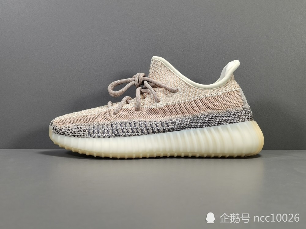 350 v2"ash pearl"椰子百搭轻便爆米花中底休闲运动慢跑鞋 灰珍珠