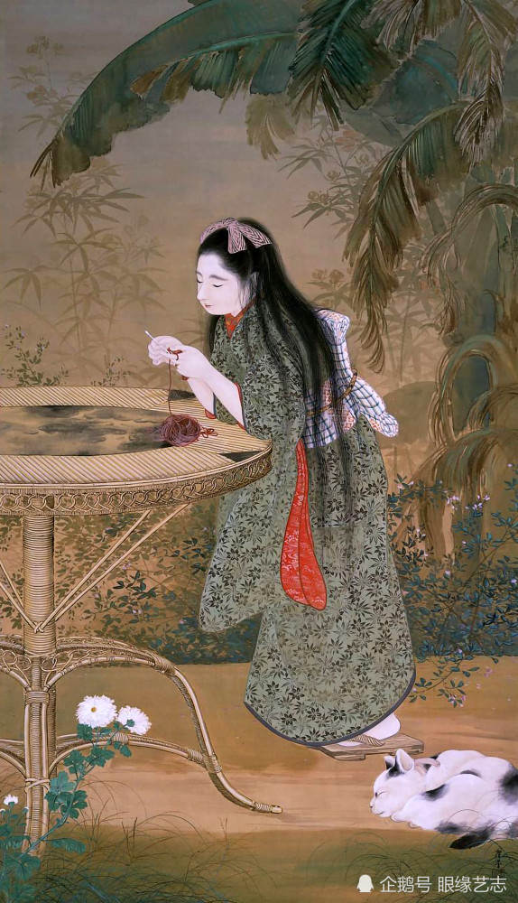 日本传统绘画精赏:梅唇,秋园,新娘,伊香