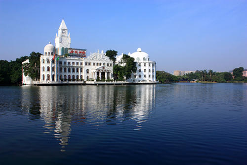 广州流花湖公园,堪称市区桃花源