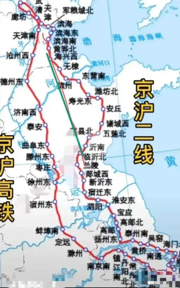 京沪二线为何在山东拐弯