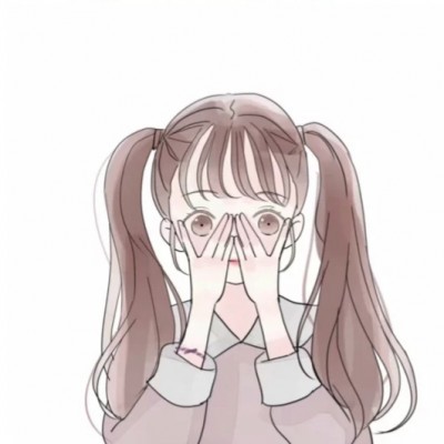 简笔画女生头像呆萌可爱// 我只是喜欢你哪有什么目的