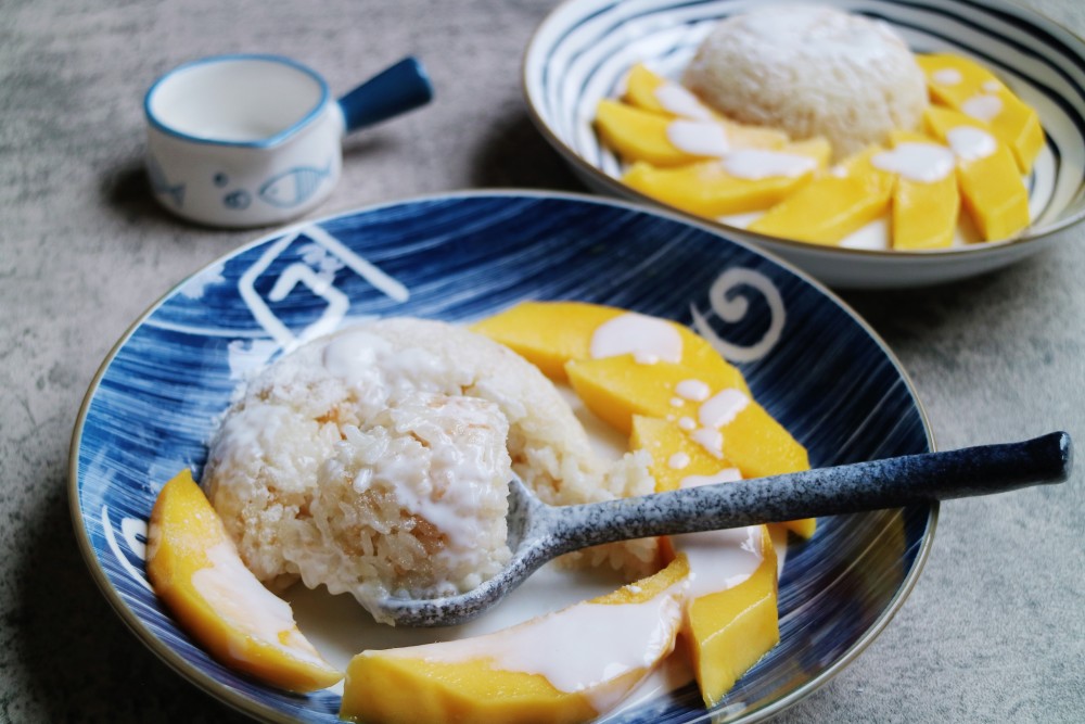 堪比泰国餐厅的"芒果糯米饭"3步搞定超美味!