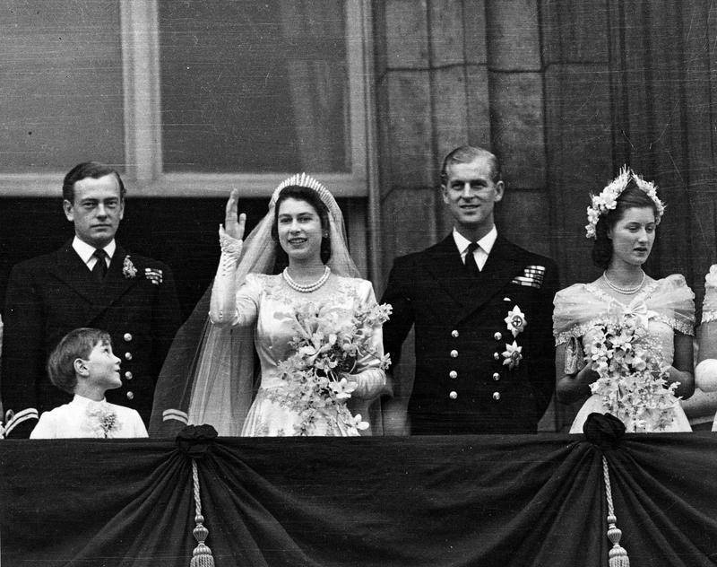 1947年11月20日,英国伦敦,伊丽莎白公主和爱丁堡公爵菲利普的婚礼.