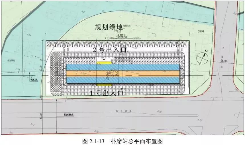 汊河站 位于规划华洋路与规划安居路交叉口南侧,为路中高架三层侧式