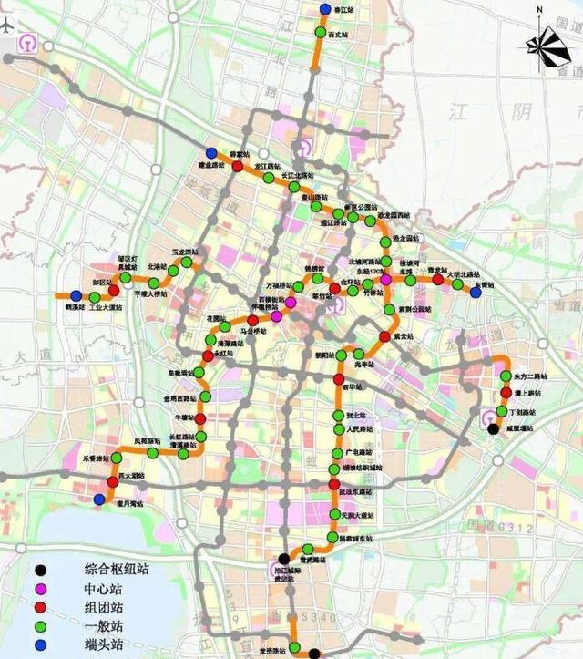 江苏拟建一条地铁线,全长31.4千米,设25站,串联常州4个区