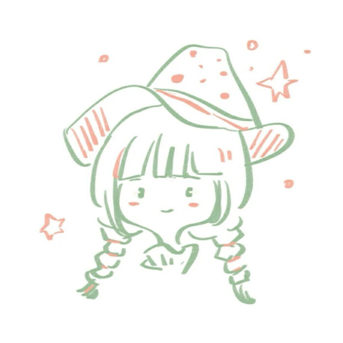 简笔画女孩|可爱系列