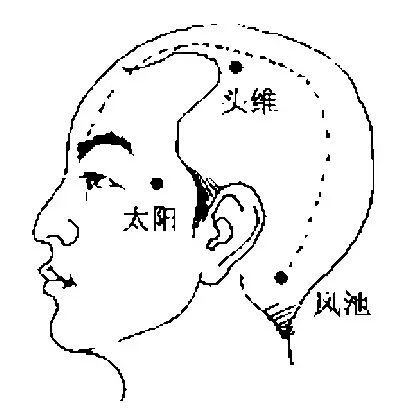头维穴的功效与作用功效主治:头痛,目眩,口痛,流泪,脸部痉挛.
