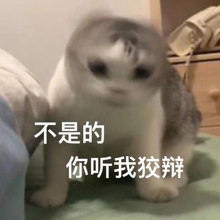 "做错事被憨憨当场抓获时用的撒娇表情包～"