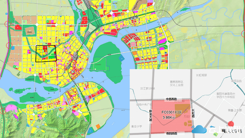 襄阳市中心城区fc0301片区控制性详细规划将进行修编,这一片区将新增