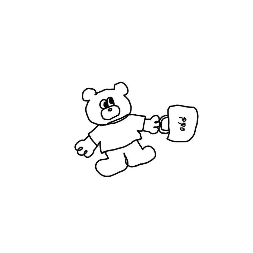 黑白简笔画头像 每天都要开心这句话感觉挺敷衍的