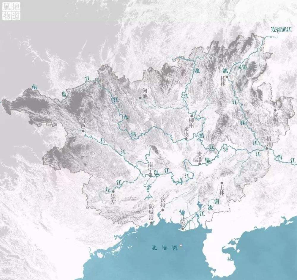 广西水系图