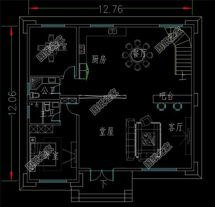 12米乘12米的三层自建房,方方正正,大气外露的设计